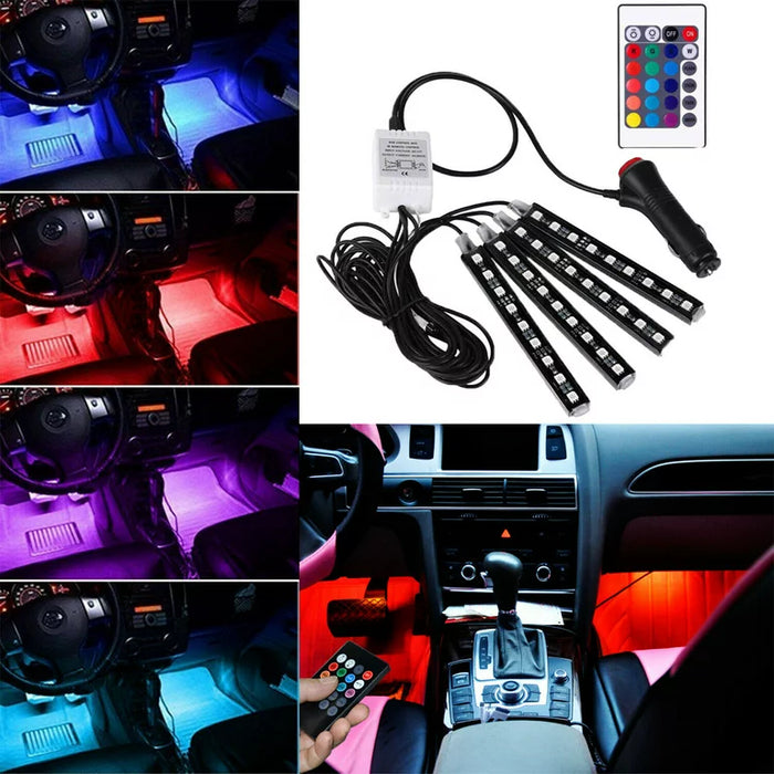 Universal Car&bike RGB Ambient Lights LED 12 colors