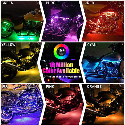Universal Car&bike RGB Ambient Lights LED 12 colors
